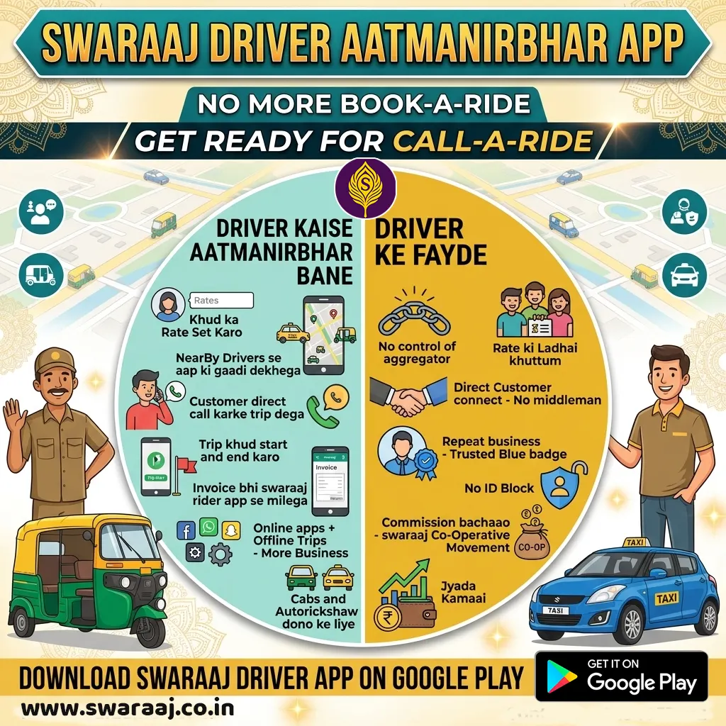 Swaraaj Driver Aatmanirbhar App benefits